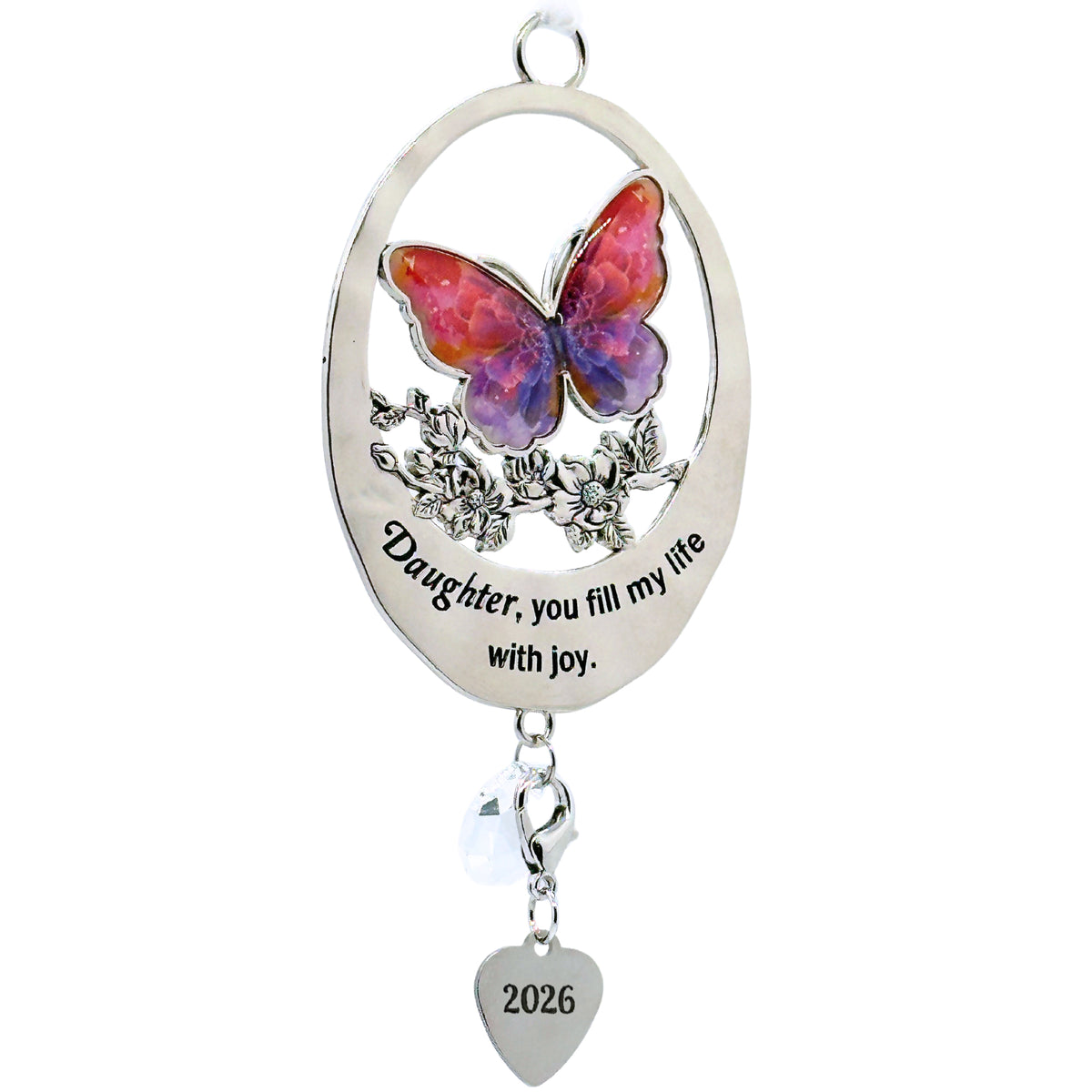 2026 Daughter Ornament Gift – Butterfly “You Fill My Life”
