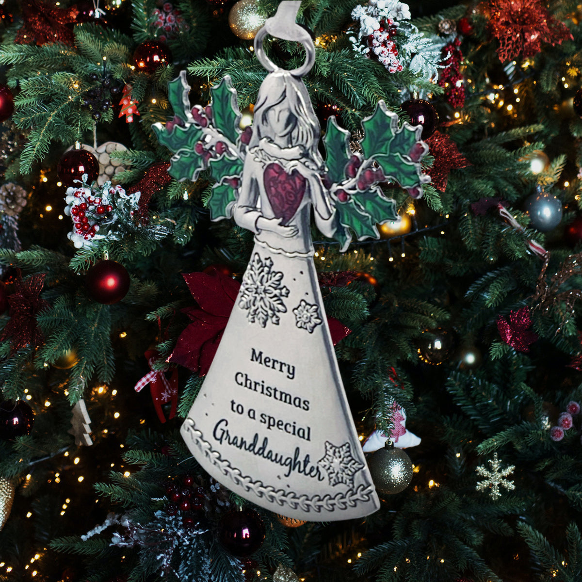 Granddaughter Angel Ornament - Merry Christmas