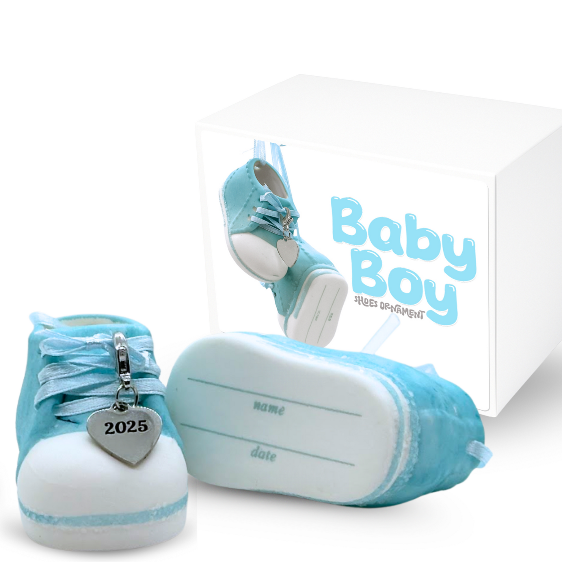 2025 Baby Boy Blue Shoe Ornament