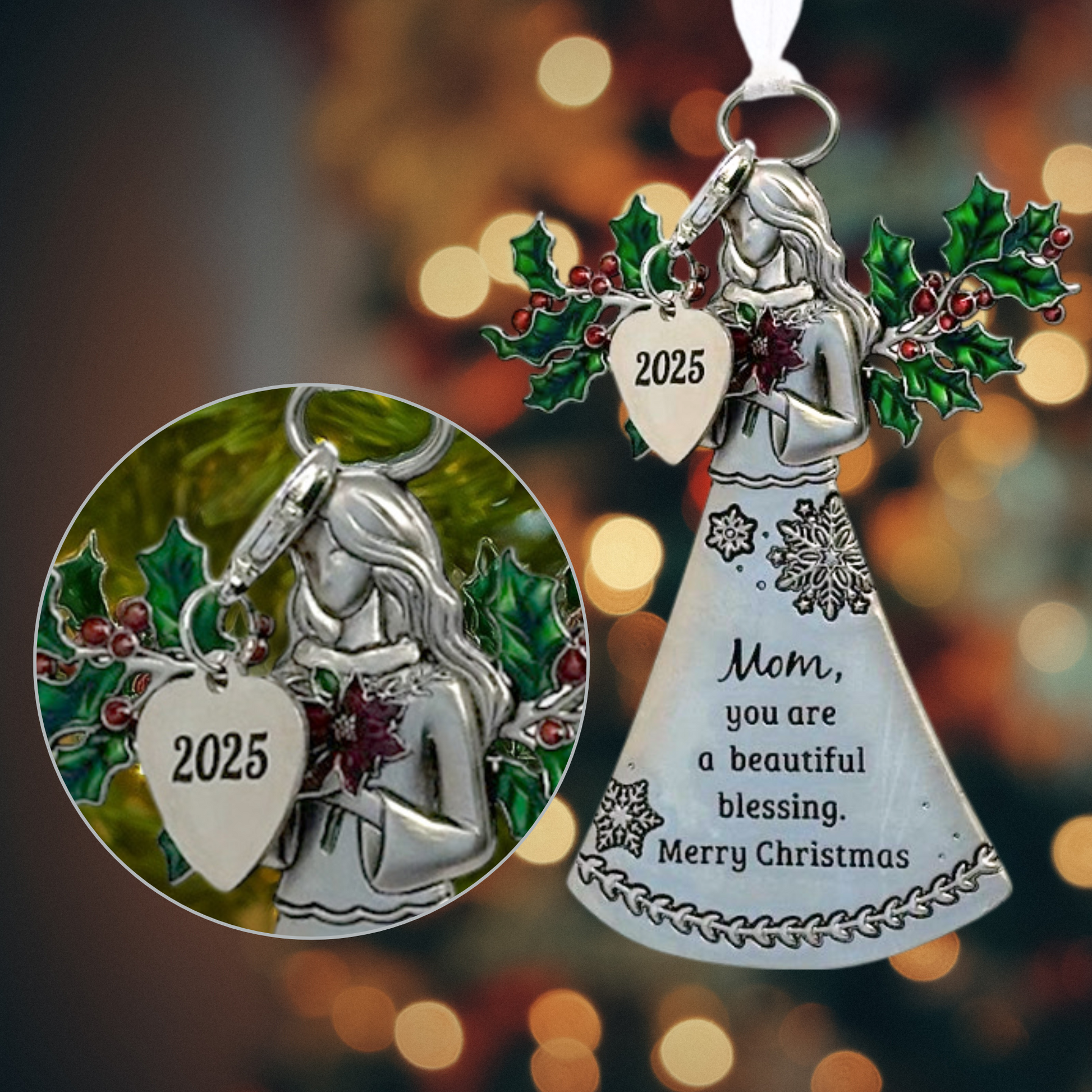 2025 Mom Angel Ornament - Beautiful Blessing