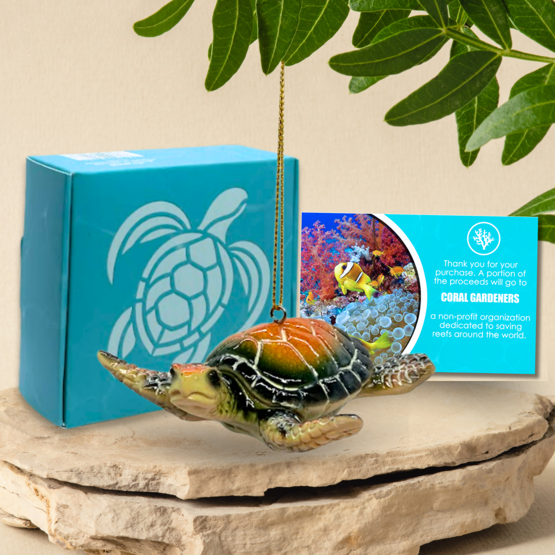 Sea Turtle Ornament - Gift Box