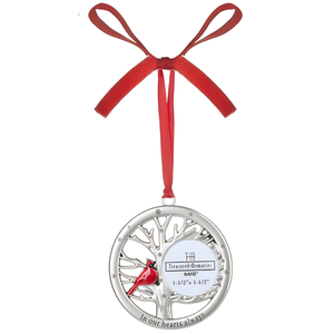 Cardinal Photo Frame Ornament - In Our Hearts Always