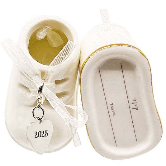 Baby's White Shoe Ornament