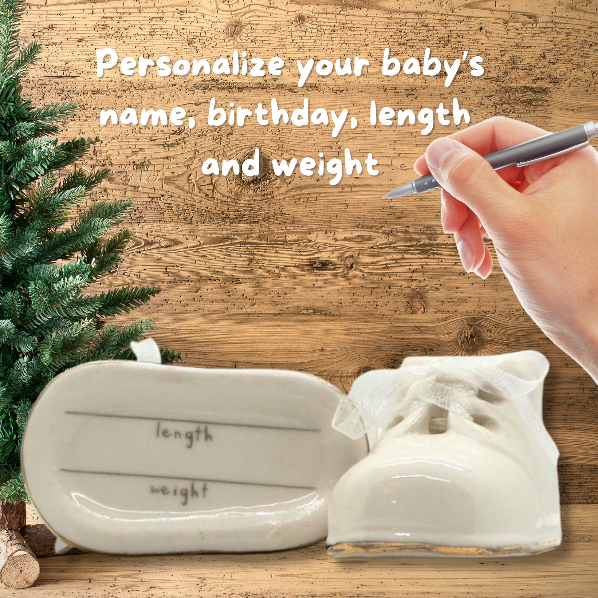 Baby's White Shoe Ornament