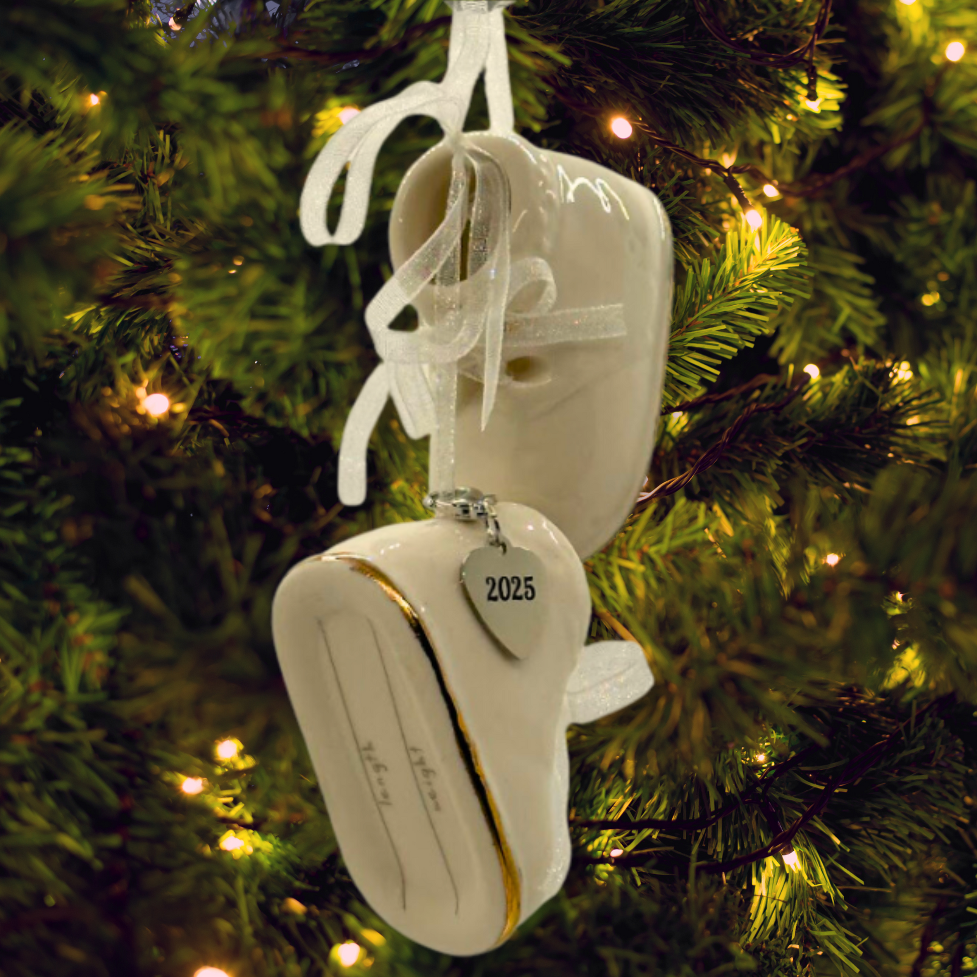 Baby's White Shoe Ornament
