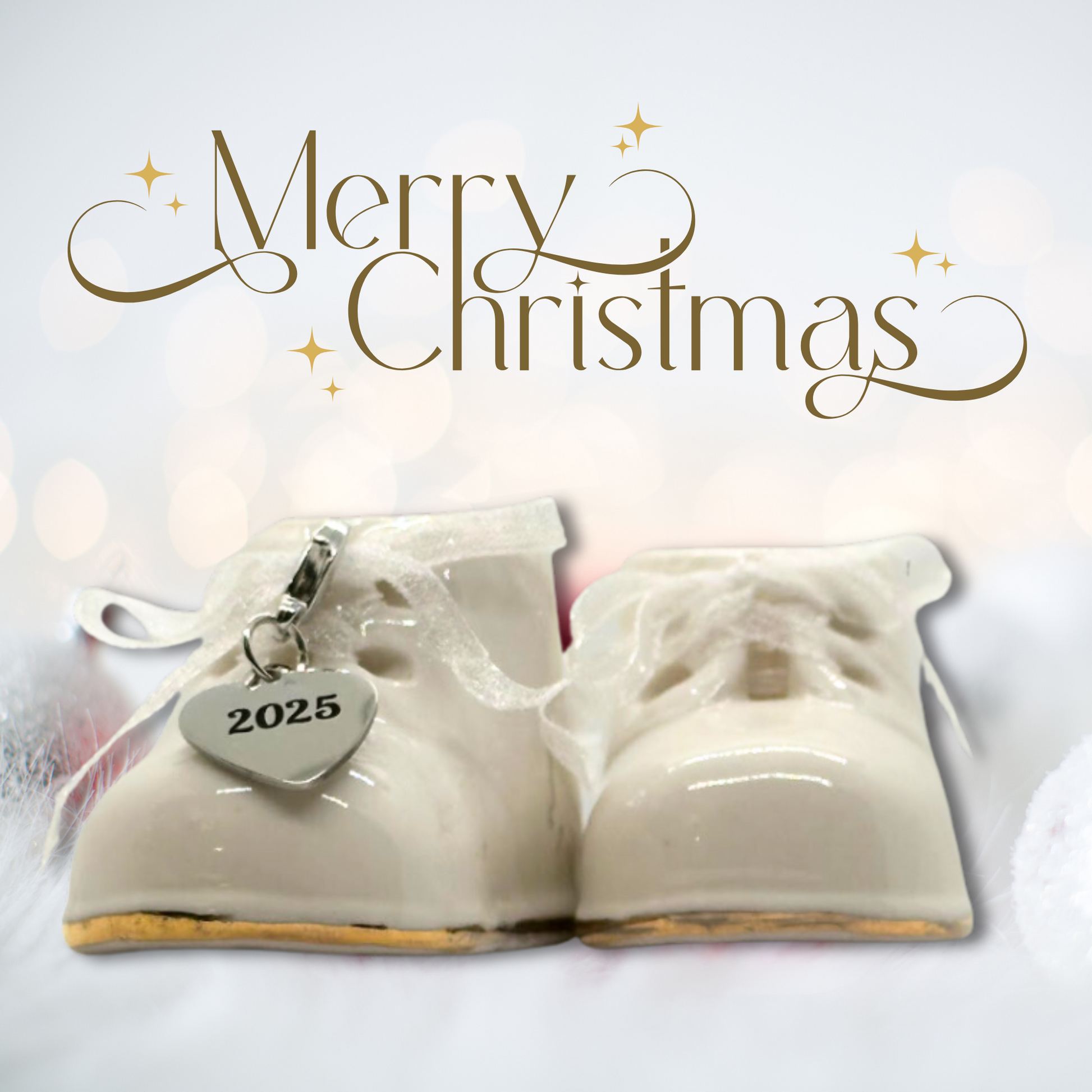 Baby's White Shoe Ornament