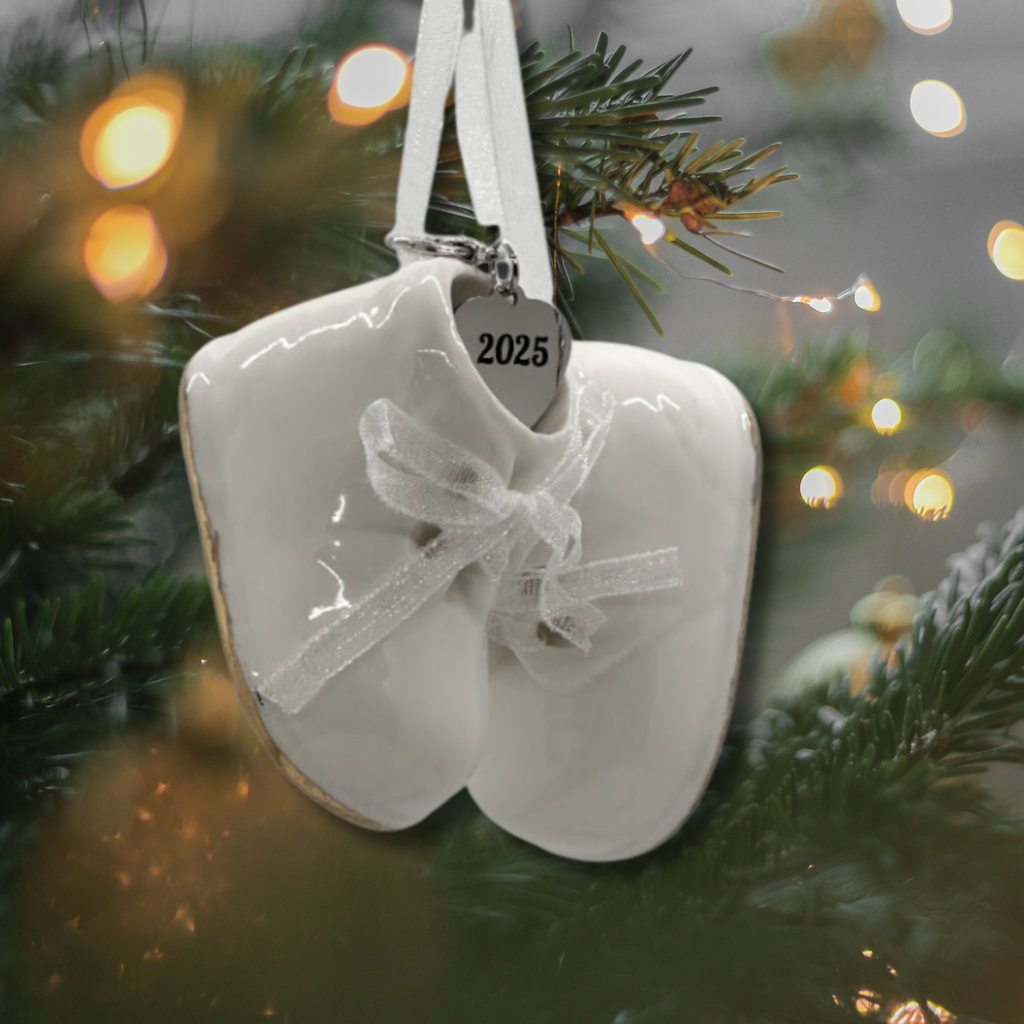Baby's White Shoe Ornament