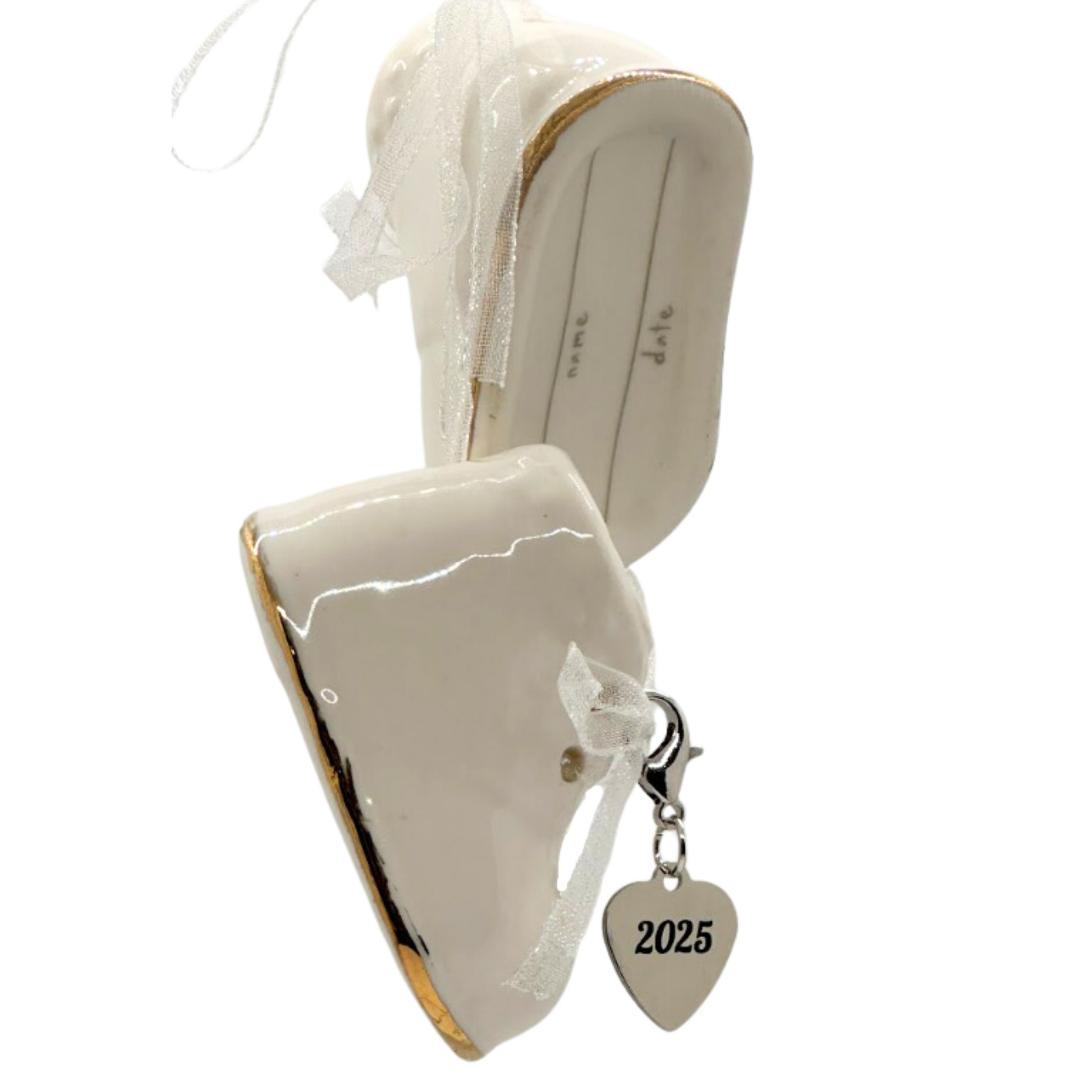 Baby's White Shoe Ornament