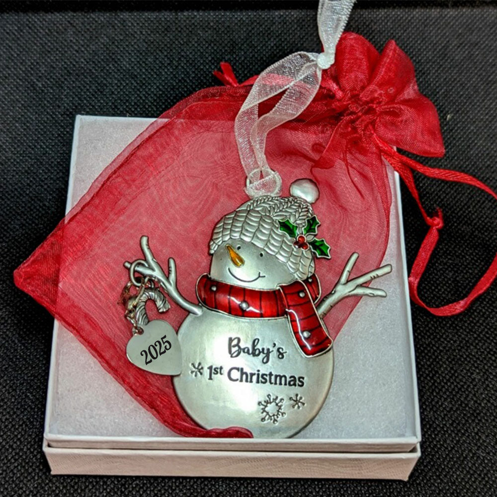 2025 Baby Ornament - First Christmas Snowman