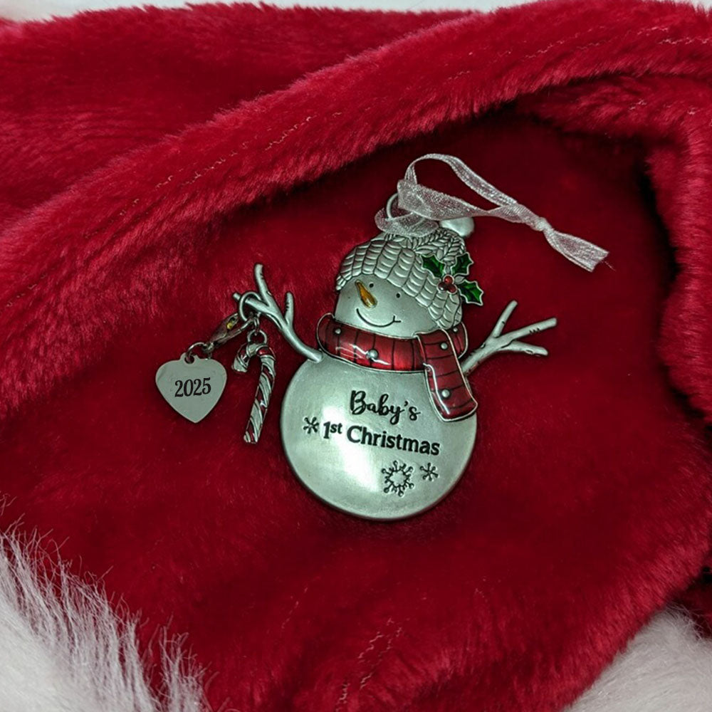 2025 Baby Ornament - First Christmas Snowman