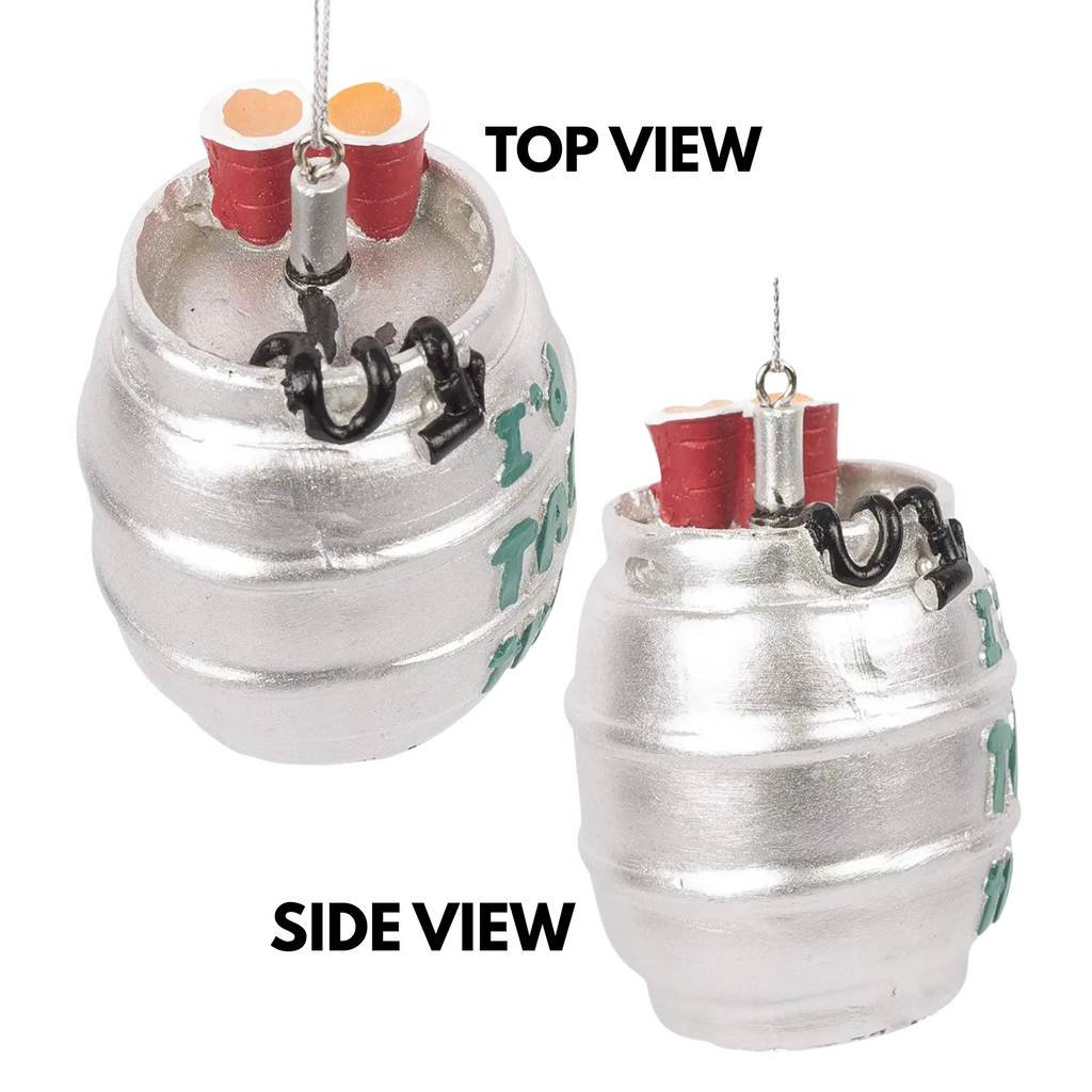 Beer Keg Ornament - "I'd Tap That"