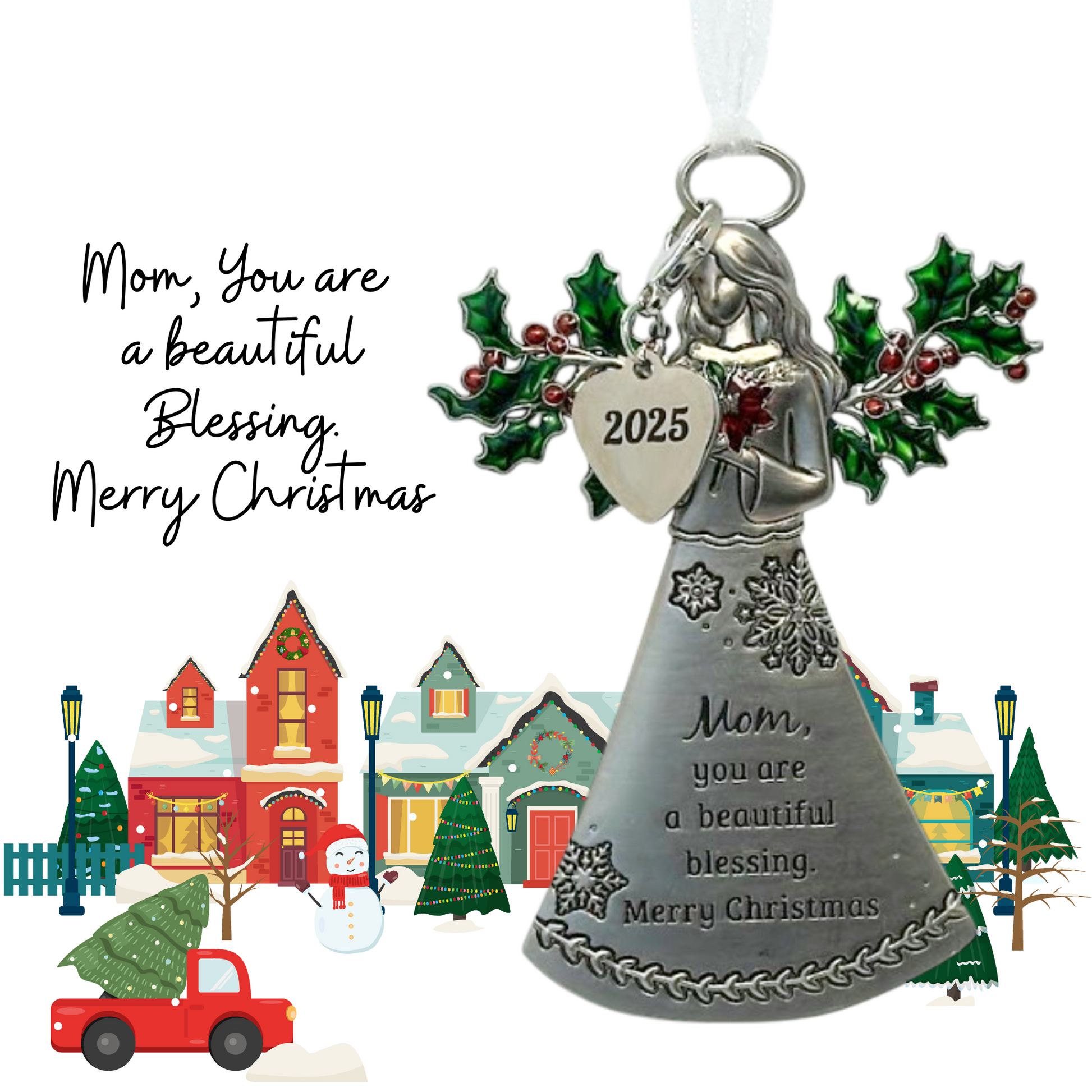 2025 Mom Angel Ornament - Beautiful Blessing