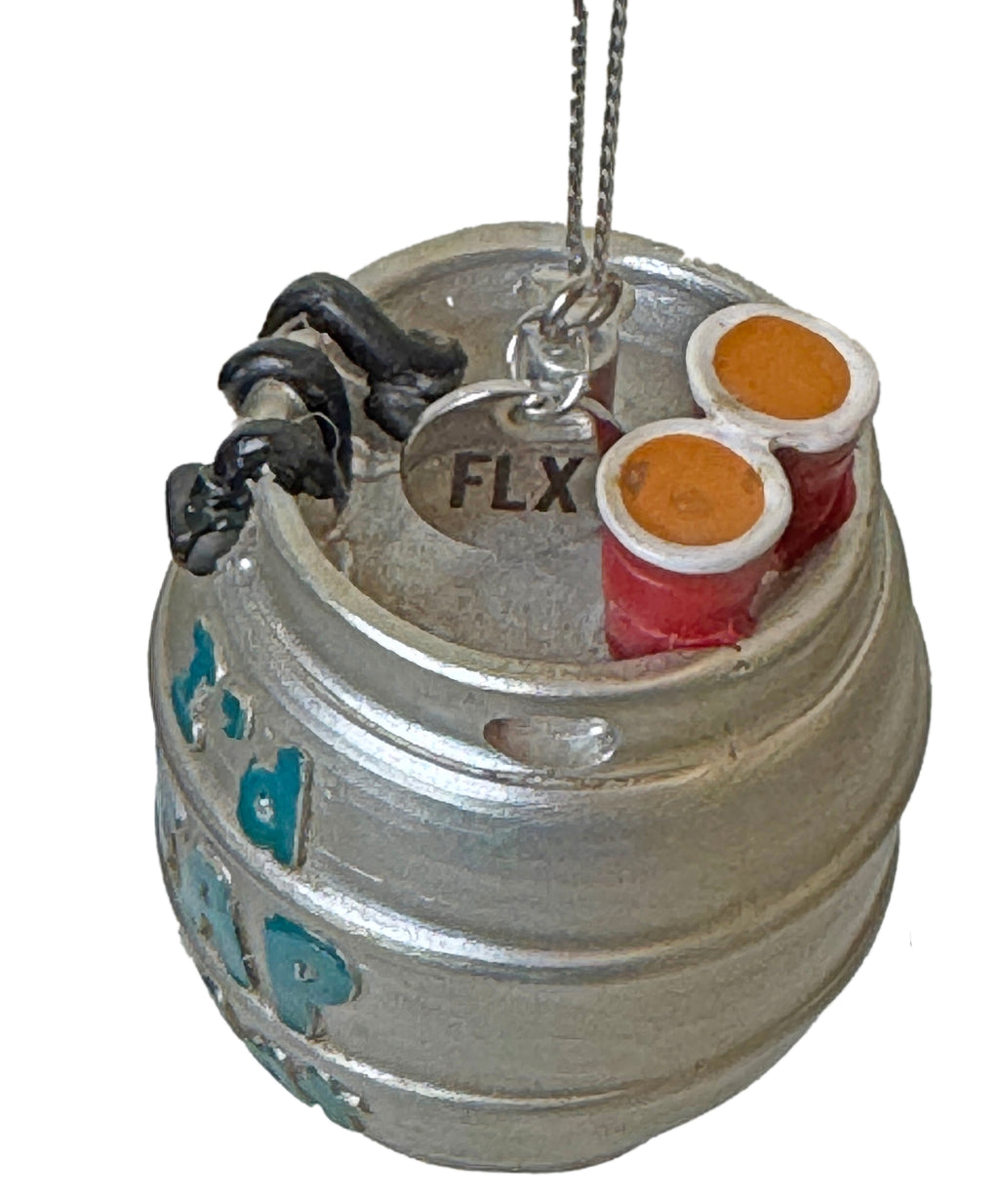 Finger Lakes Beer Ornament – “I’d Tap That” Keg with FLX Charm | Limited Edition Brewery Gift