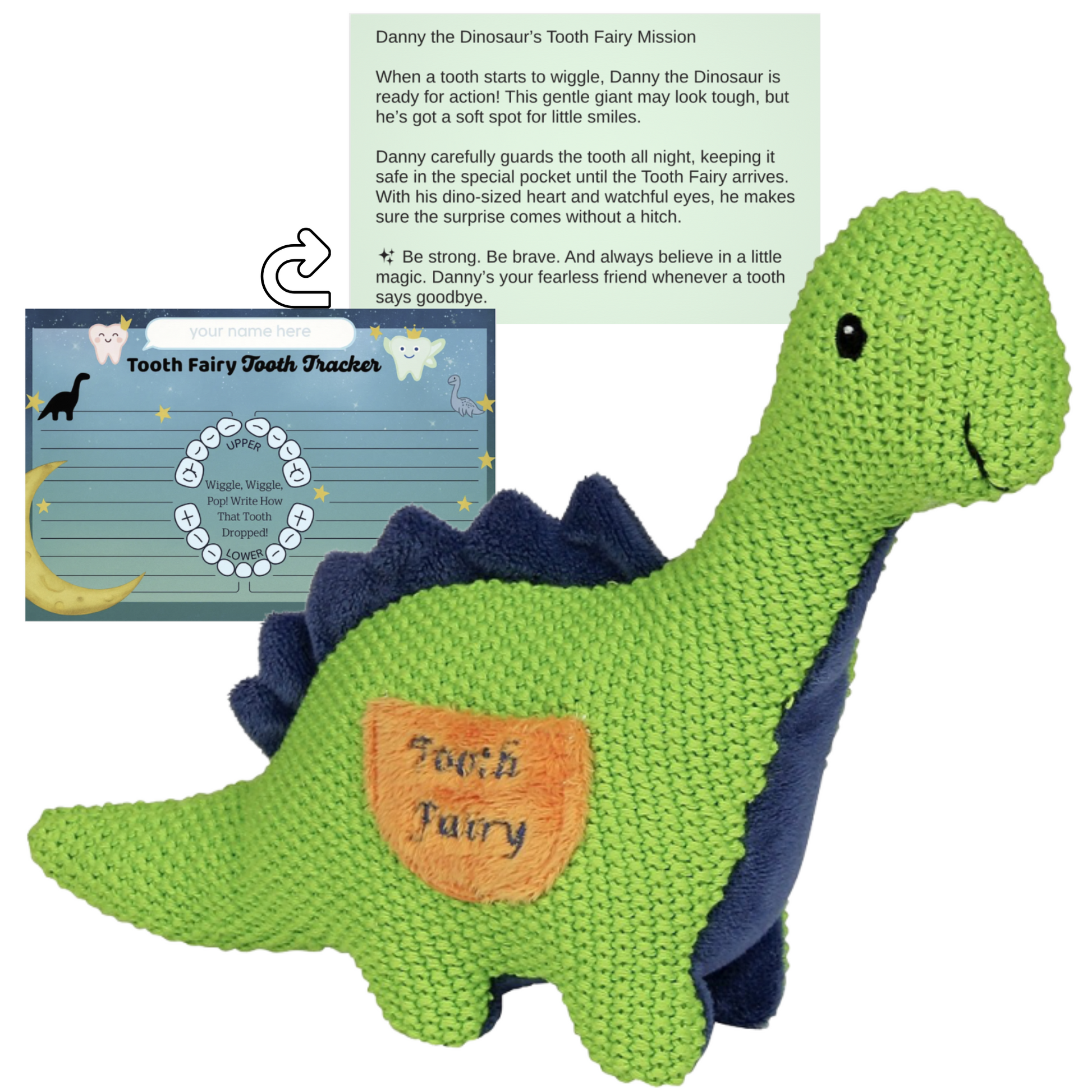 Plush Tooth Fairy - Danny the Dino