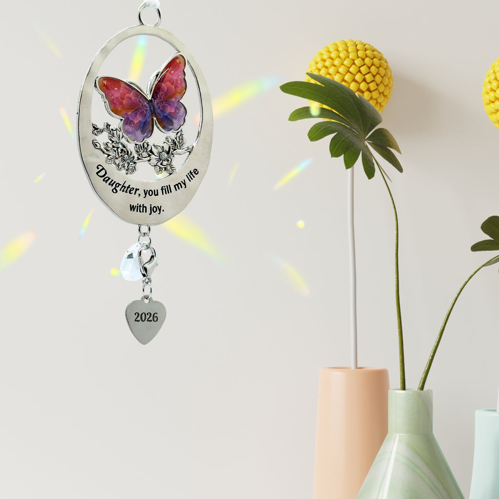 2026 Daughter Ornament Gift – Butterfly “You Fill My Life”