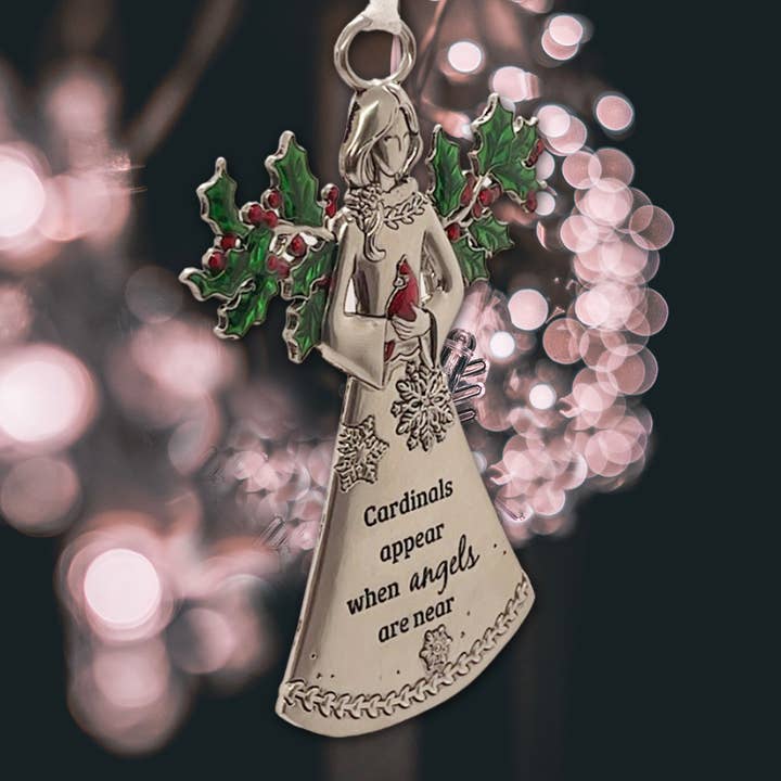 Cardinal Ornament - Angels Are Near