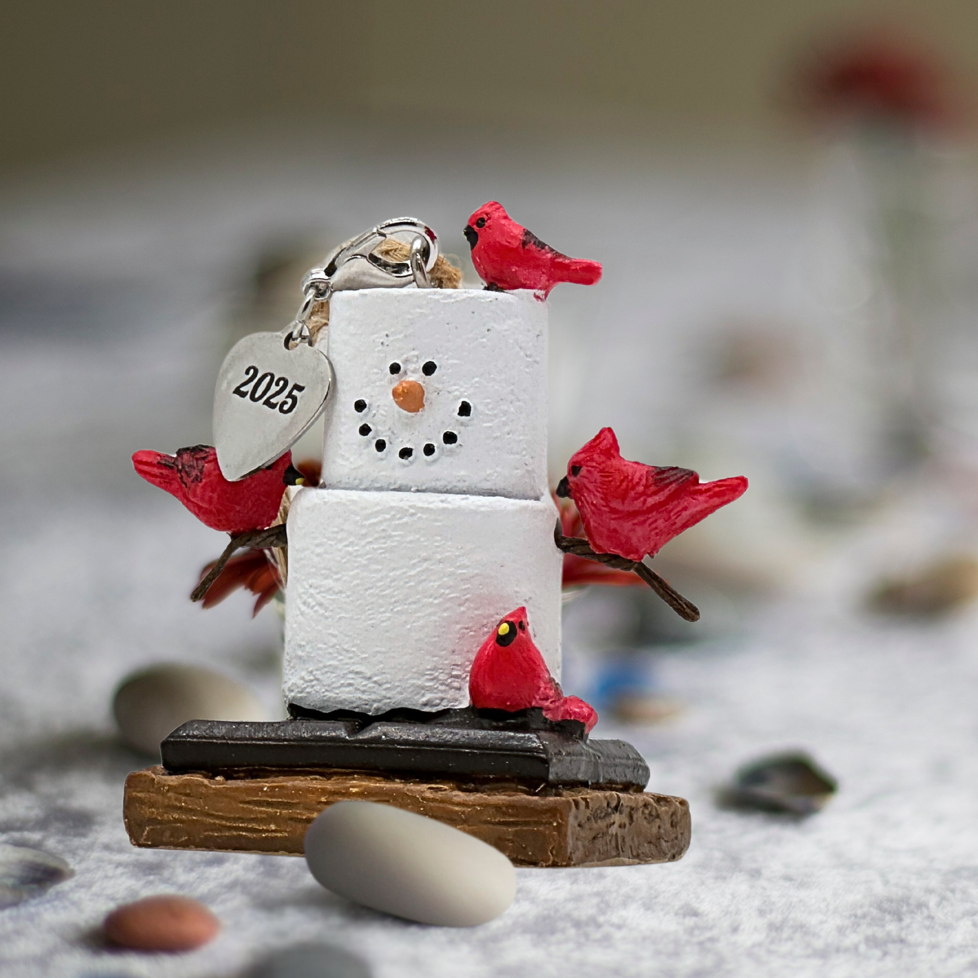 2025 S'mores Ornament - Cardinal