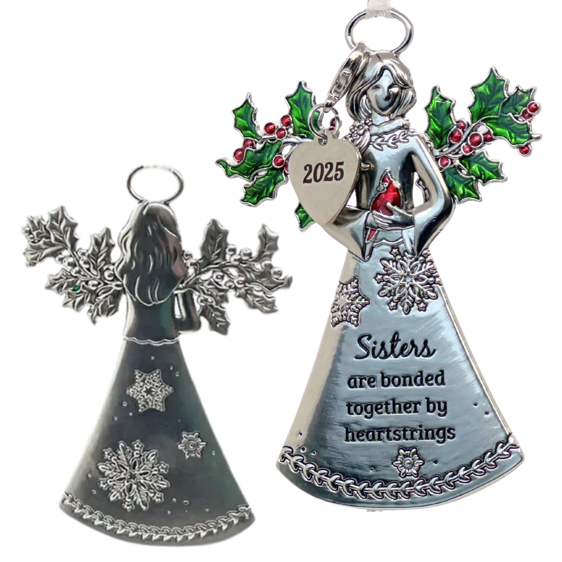 2025 Sisters Ornament - Bonded by Heartstrings