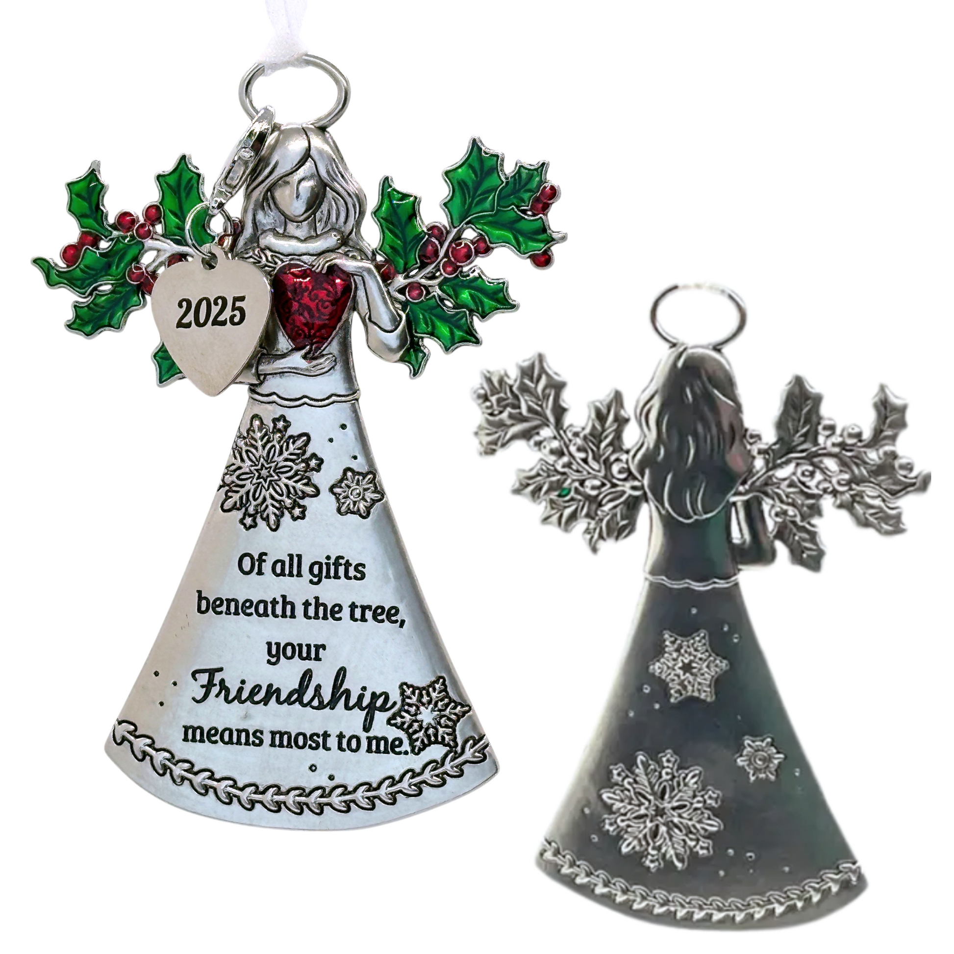 2025 Friends Angel Ornament - Friendship Means the Most