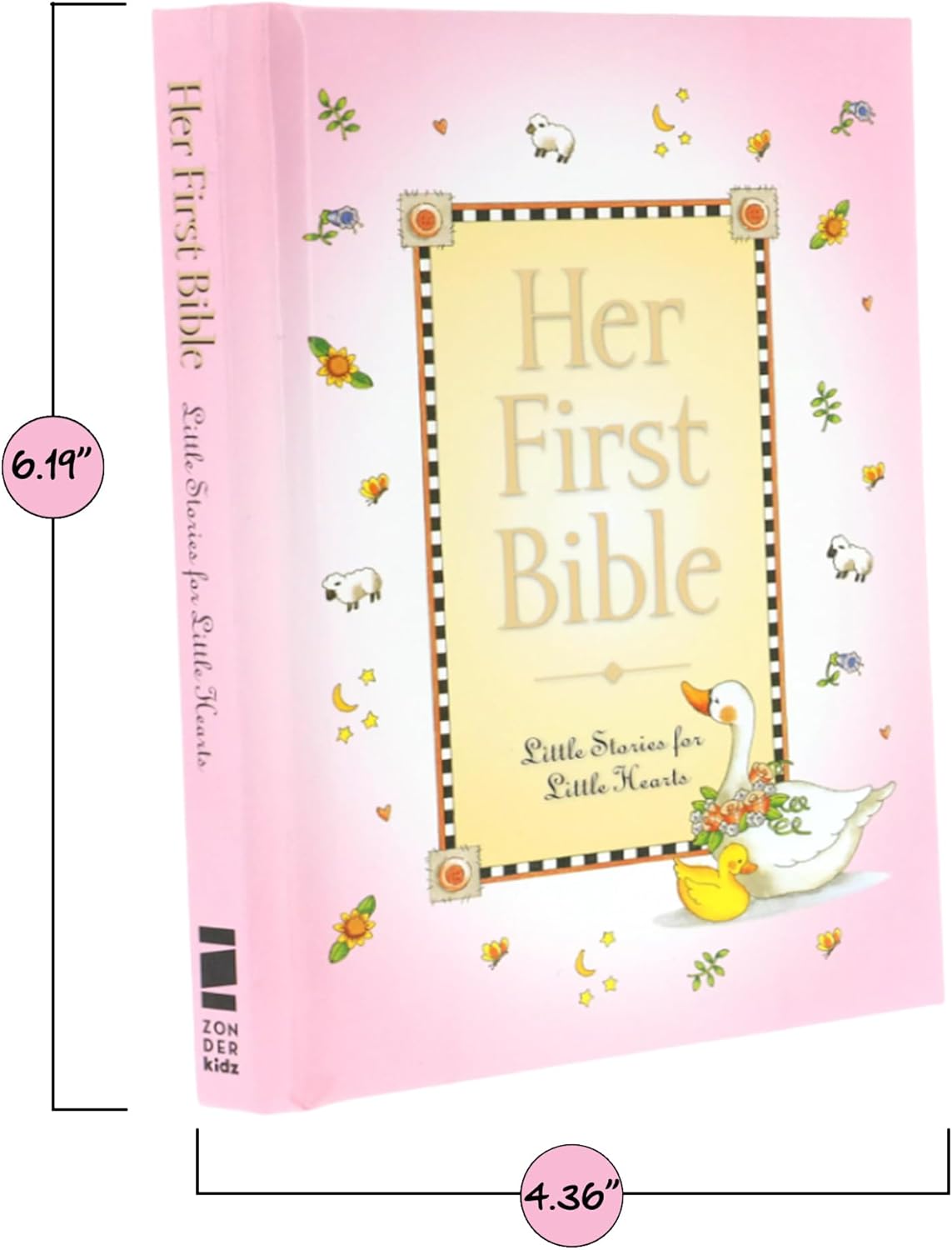 Baby Girl First Bible and Catholic Baptism Guardian Angel Crib Cross Set