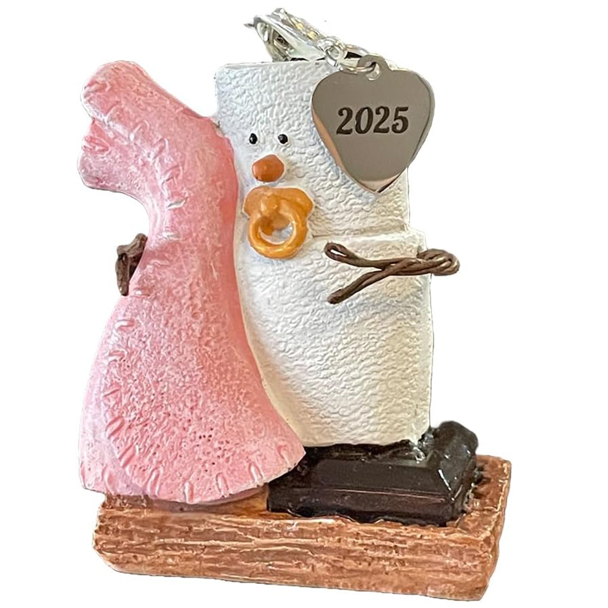 S'mores Ornament - Baby Girl Pink Blanket 2025