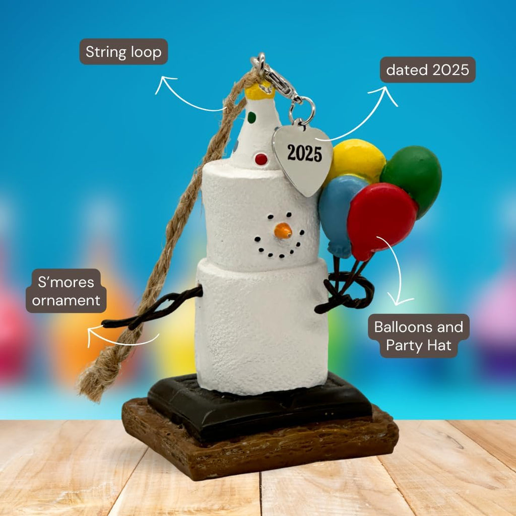2025 S'mores Ornament - Happy Birthday
