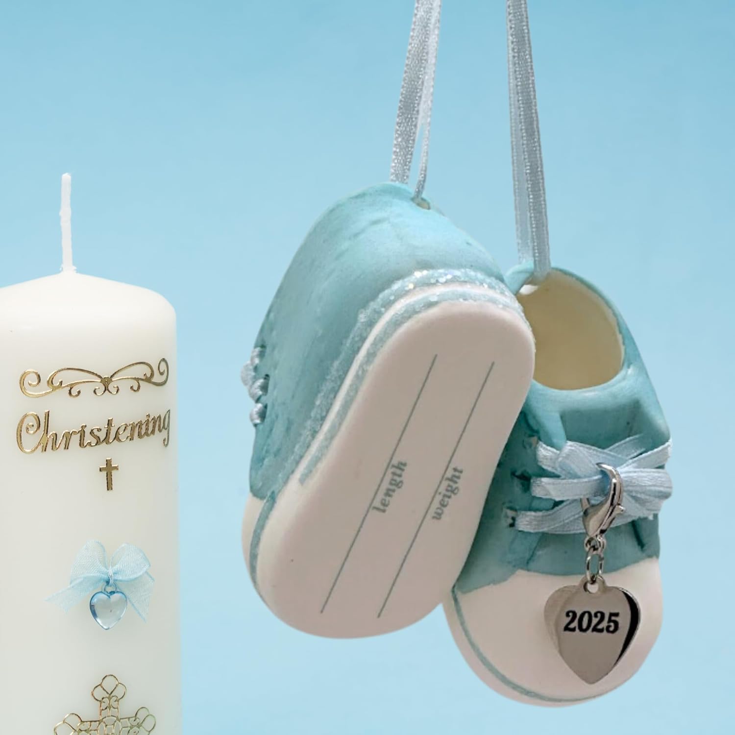 Baby Boy Blue Shoe Ornament