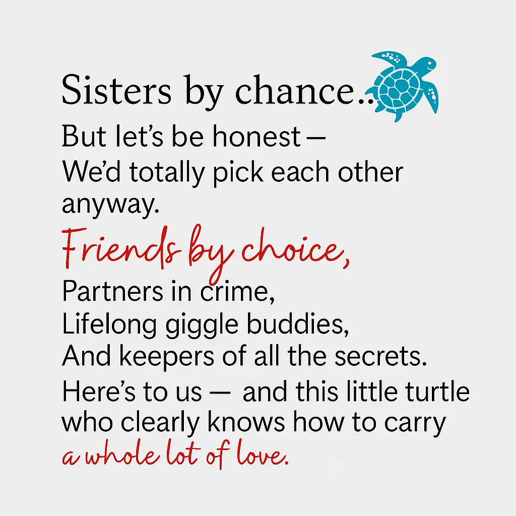 2025 Sisters Ornament - Turtle Friendship