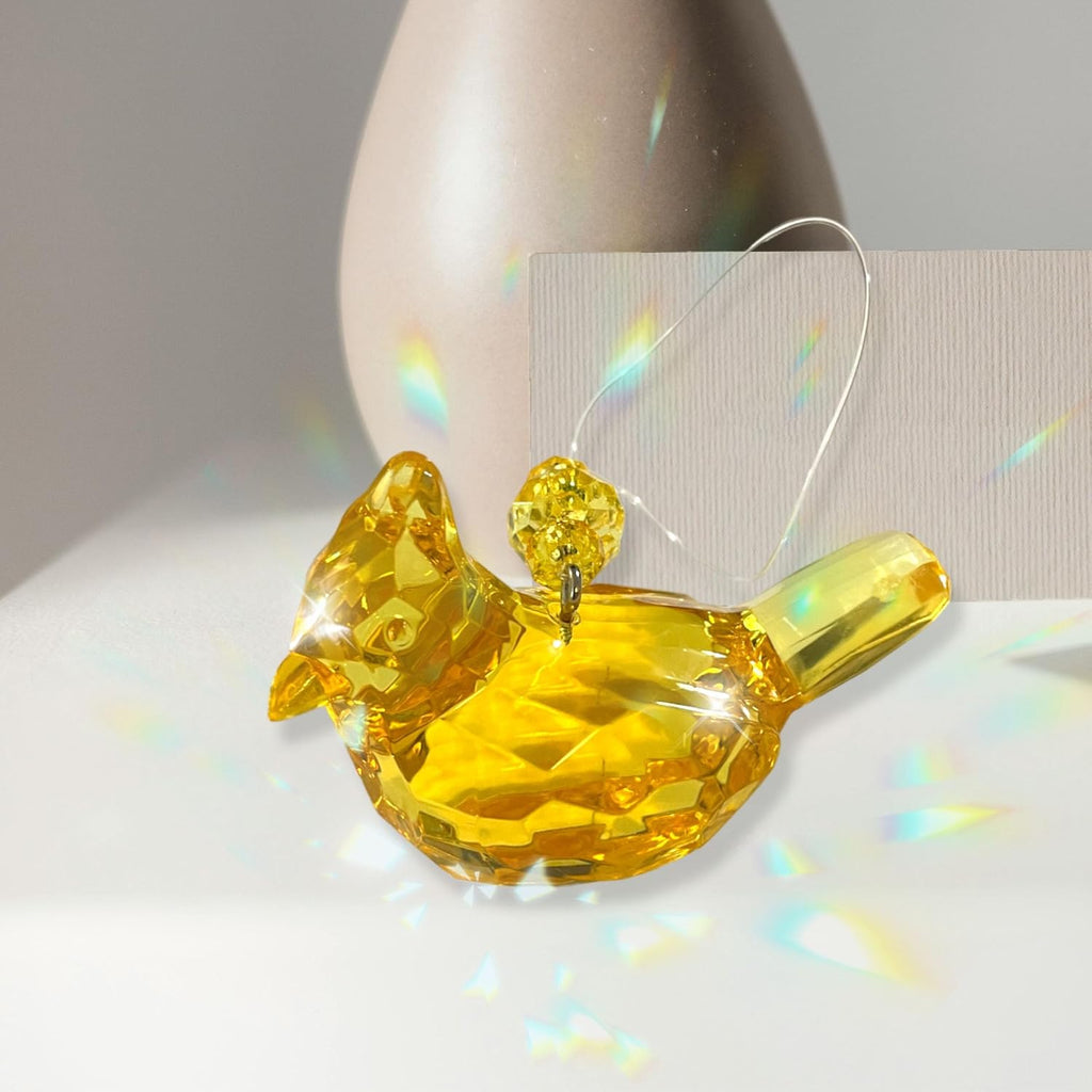 Yellow Cardinal of Hope Ornament