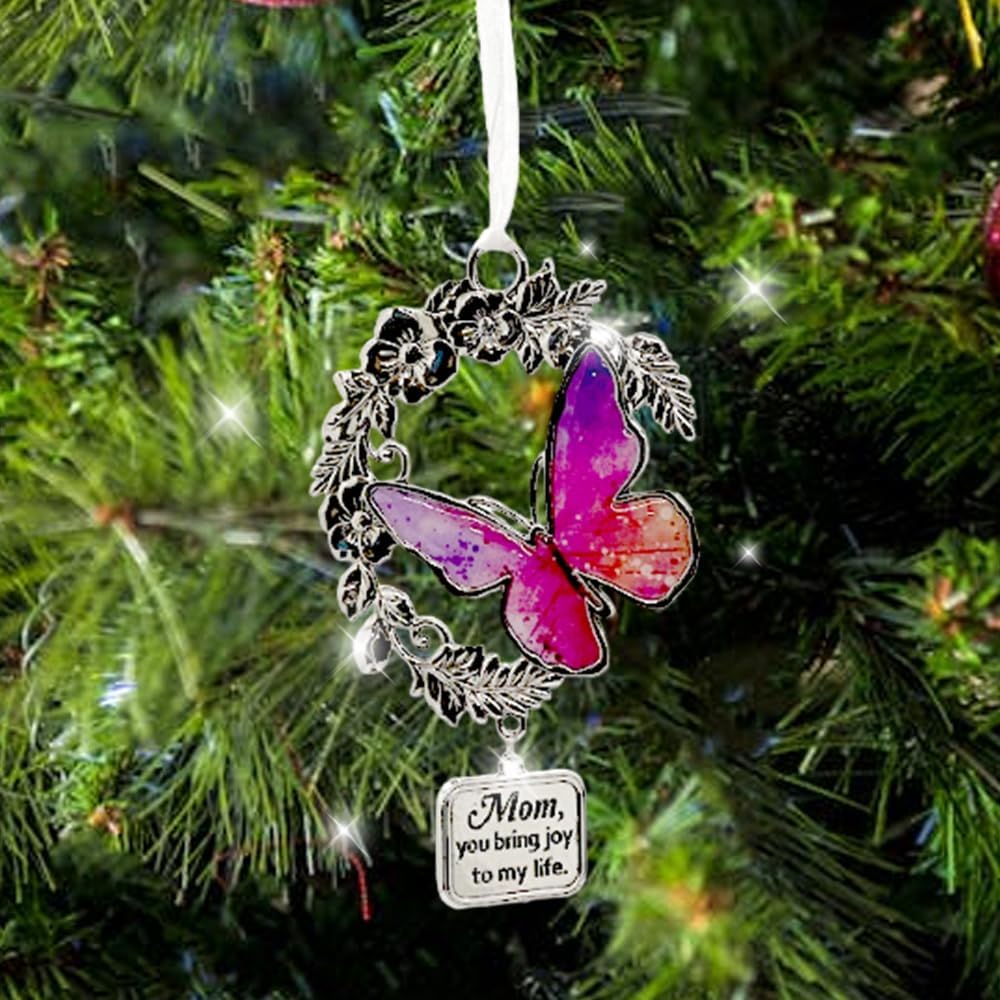 Mom, You Bring Joy to My Life Butterfly Ornament for Mom