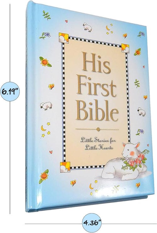 Baby Boy Ornament - First Bible & Baptism Set