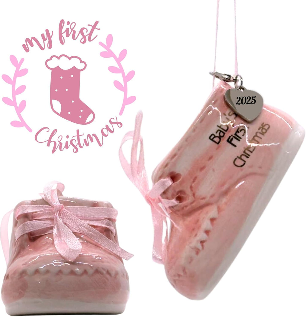 2025 Baby Girl Ornament - First Christmas