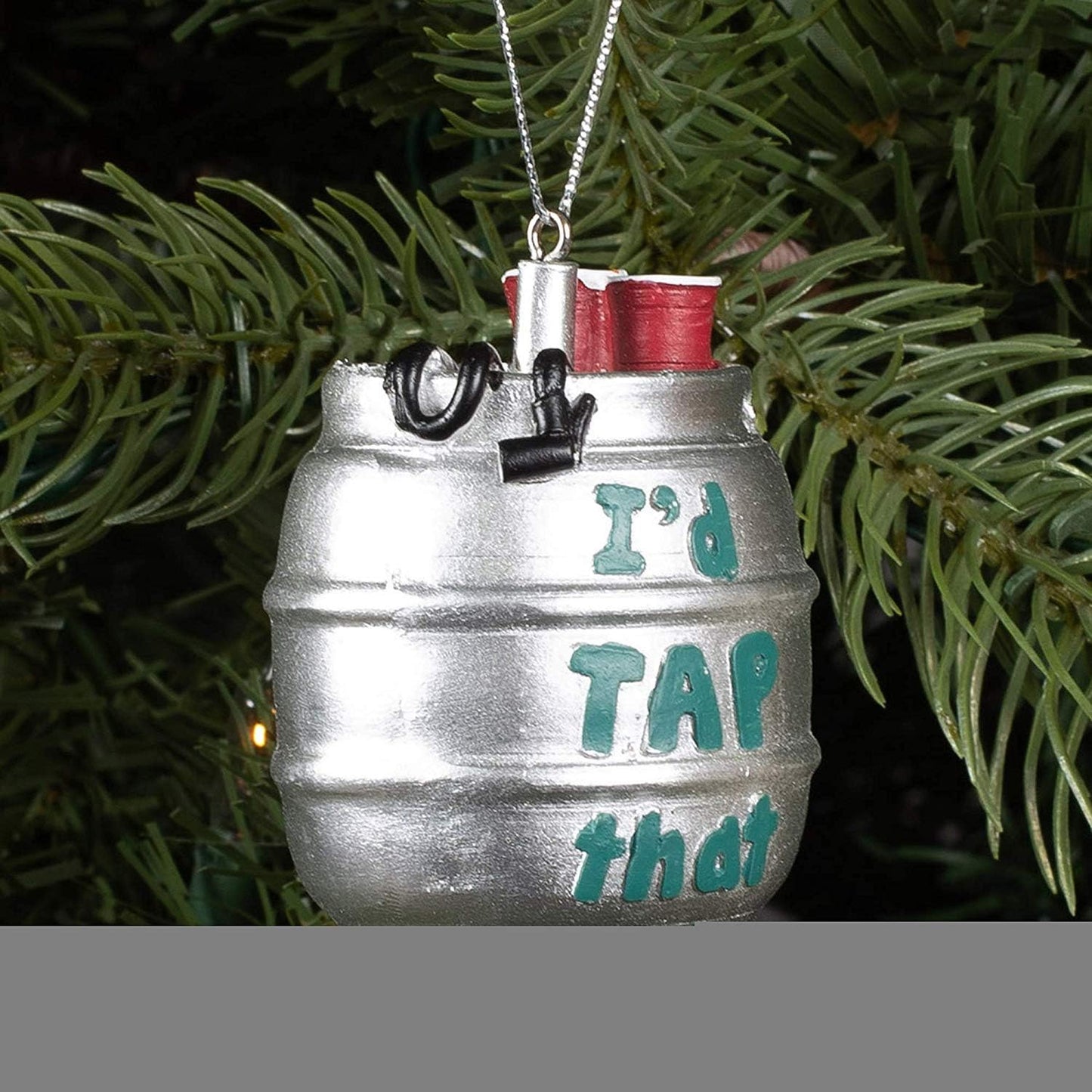 "I'd Tap That" Beer Keg Ornament