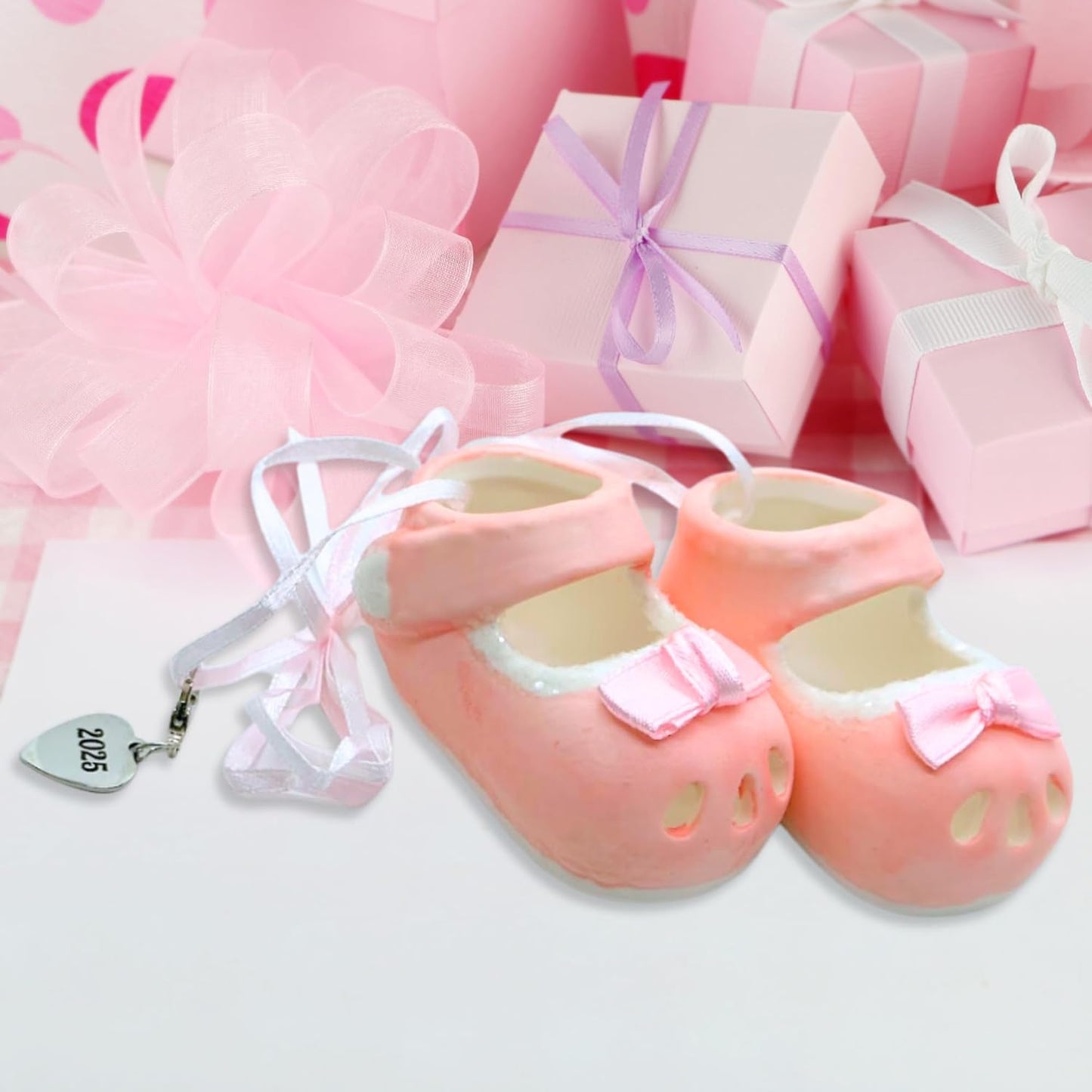 Baby Girl's Pink Shoe Ornament