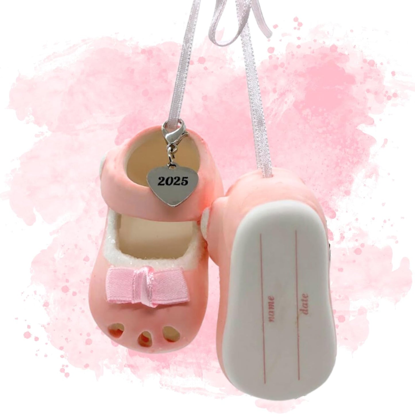 Baby Girl's Pink Shoe Ornament