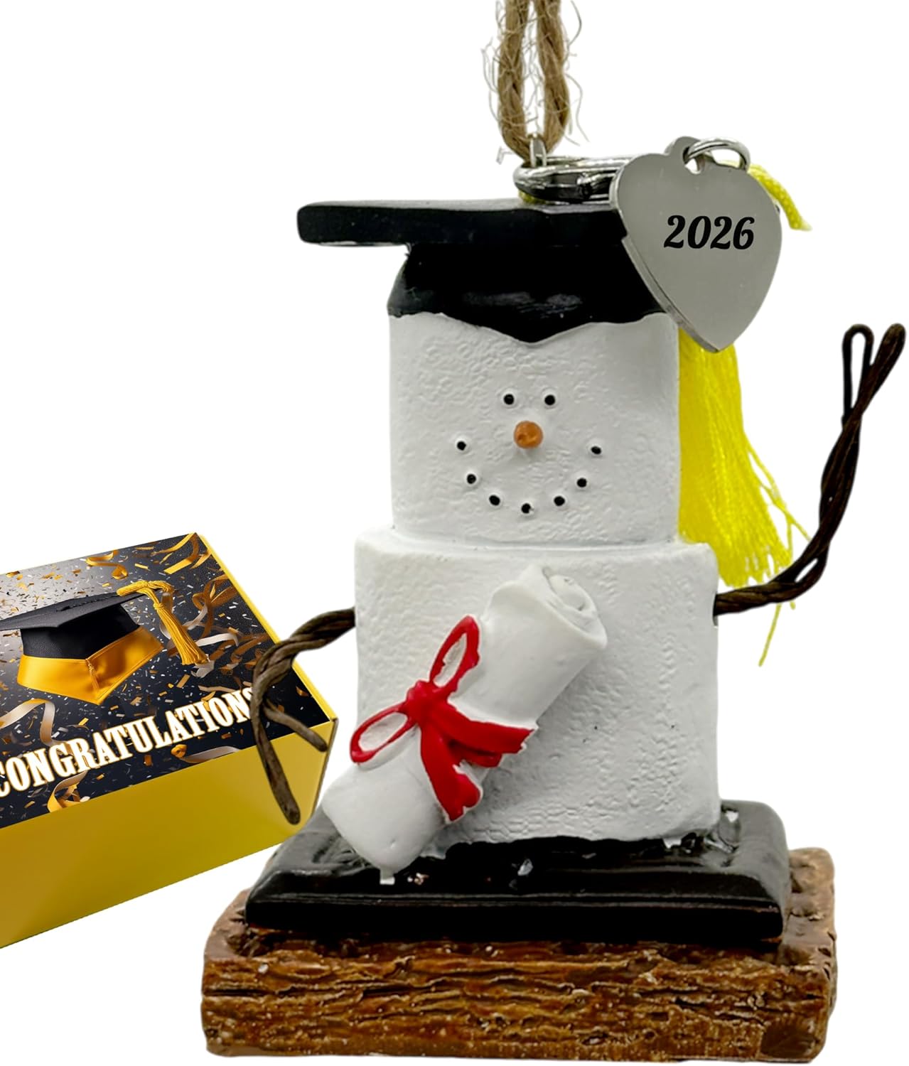 S'mores Graduation Ornament  in a Gift Box