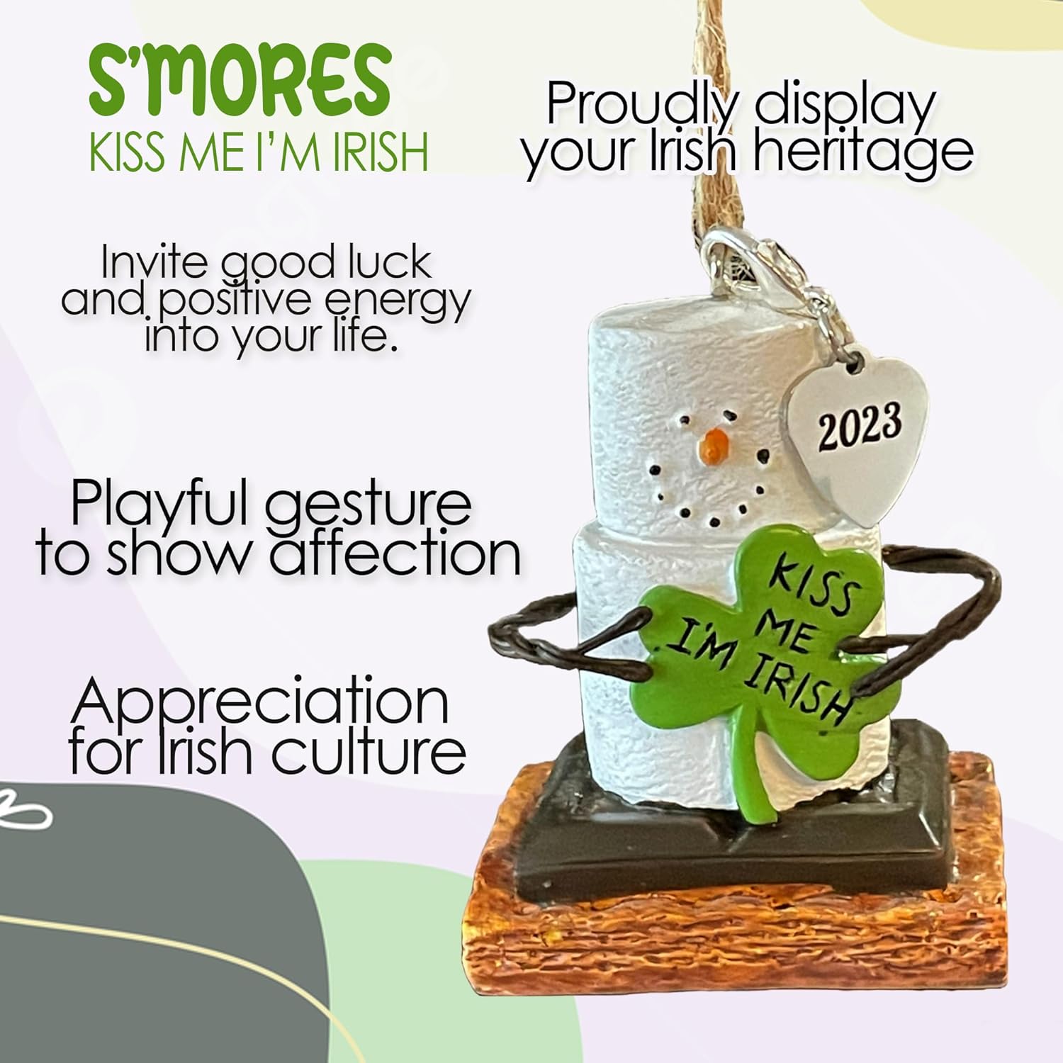S'mores Kiss Me, I'm Irish Ornament