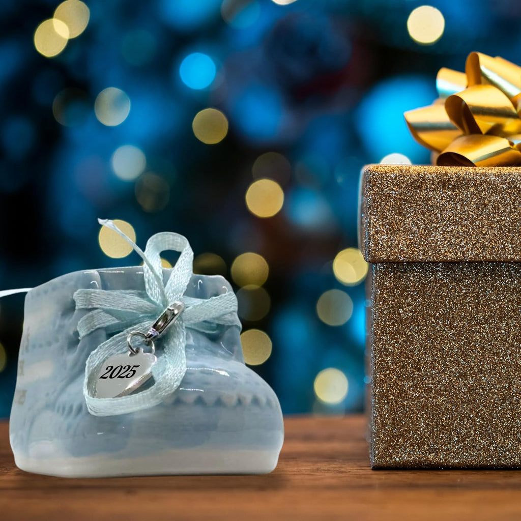 Baby Boy Ornament - First Christmas Shoe 2025