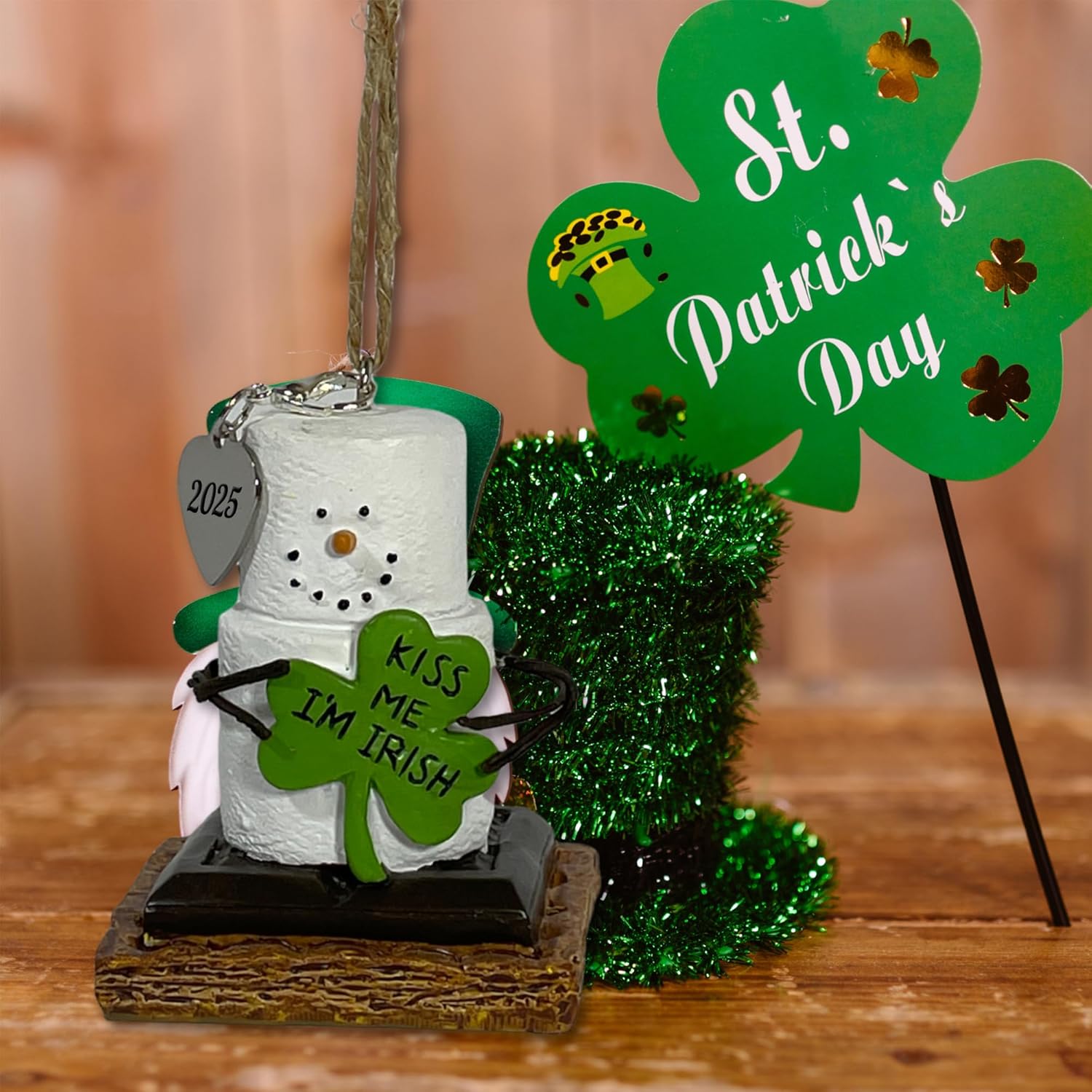 2025 S'mores Ornament - Kiss Me, I'm irish