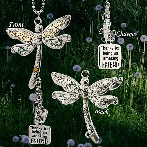 Friend Car Charm Ornament - Amazing Friend Dragonfly
