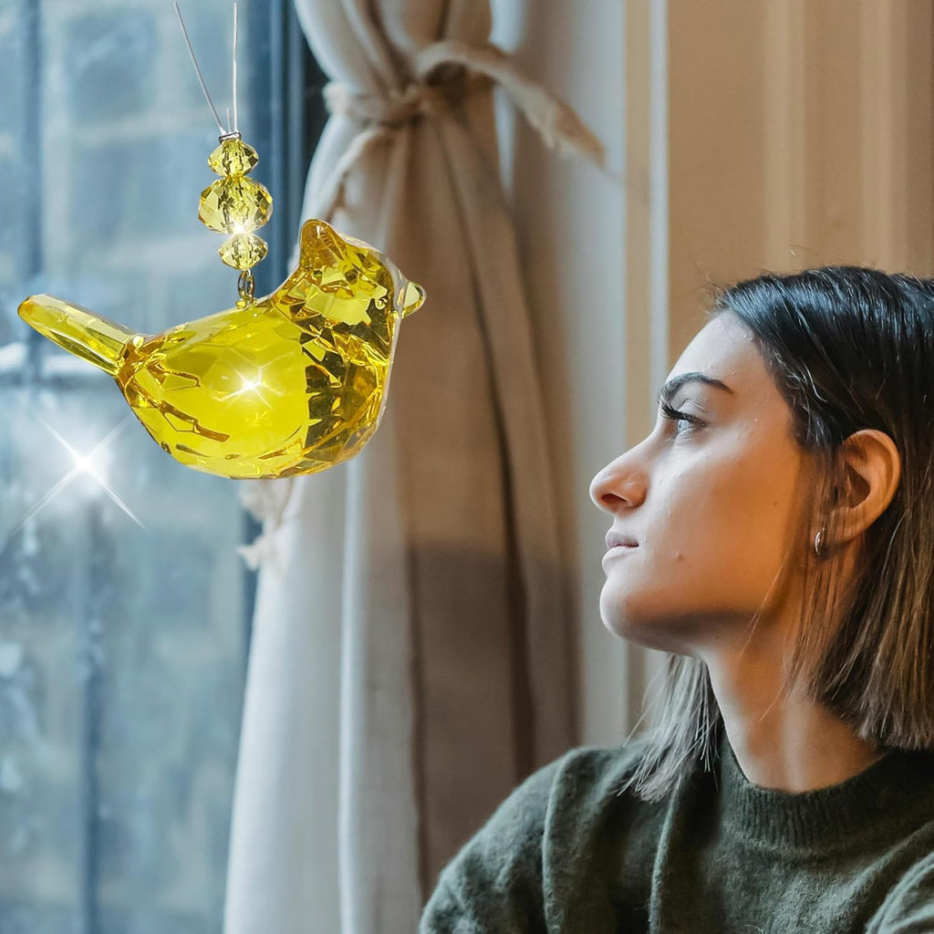 Yellow Cardinal of Hope Ornament