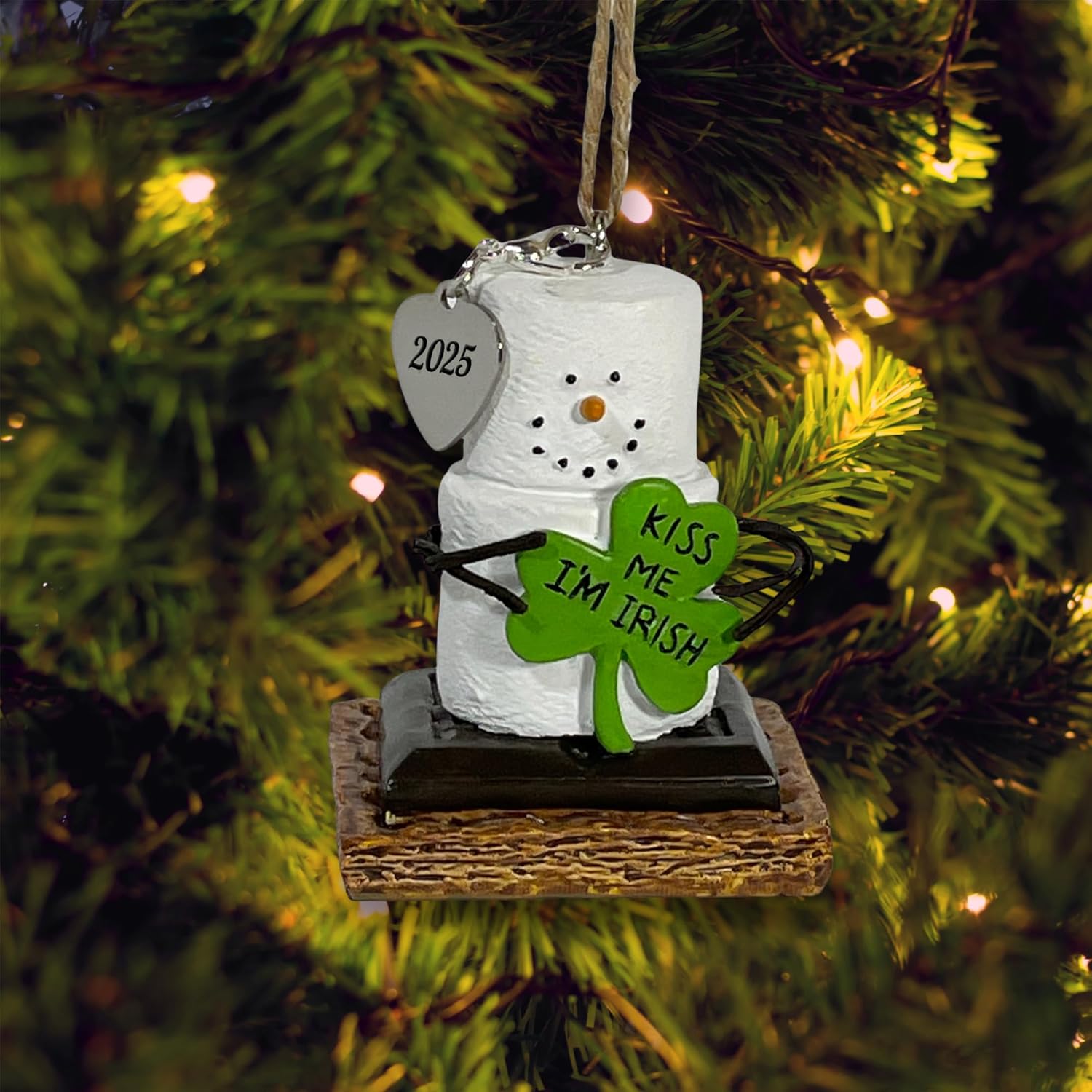 2025 S'mores Ornament - Kiss Me, I'm irish