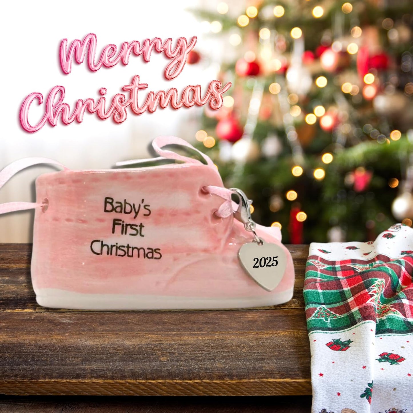 Baby Girl's First Christmas  Ornament