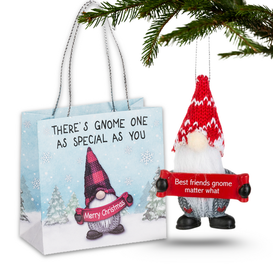 Gnome Ornament - Best Friends