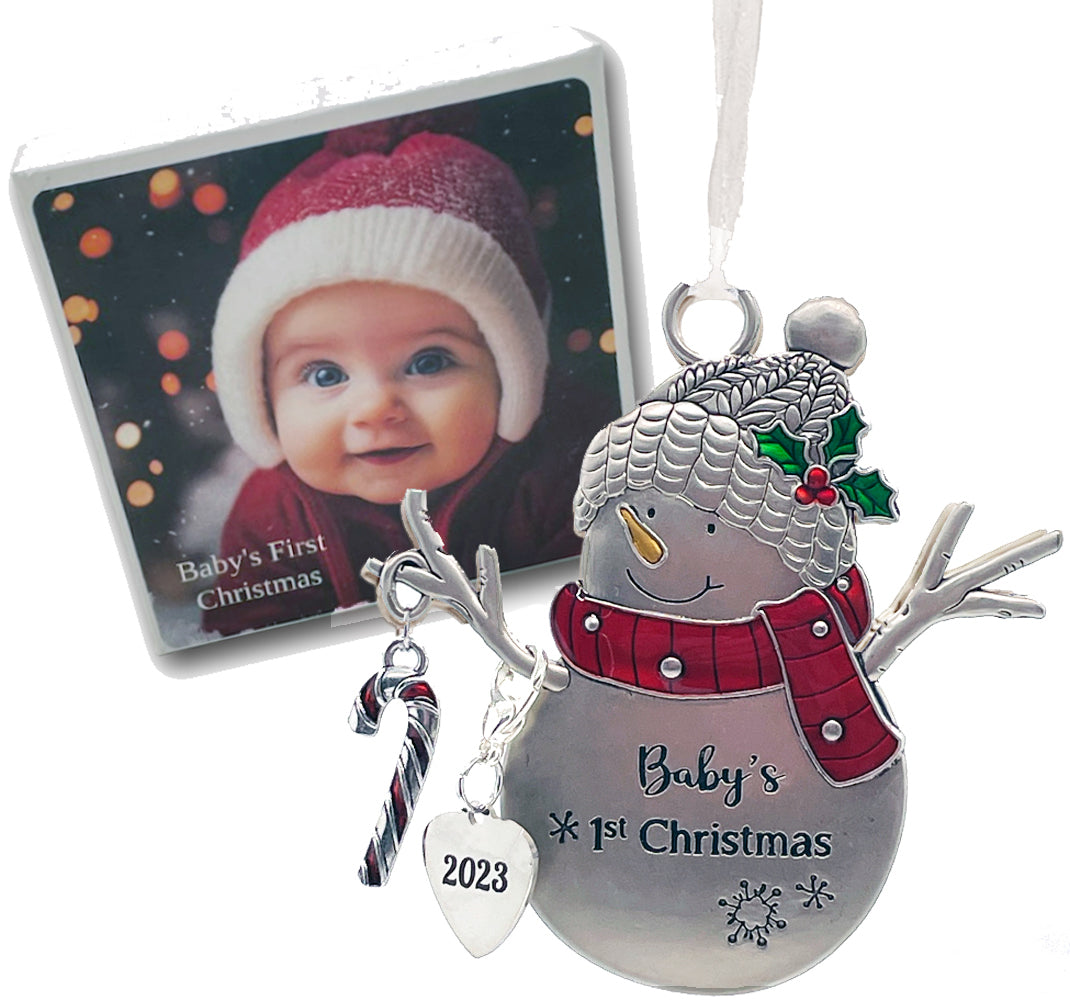 Baby's First Christmas Snowman Ornament