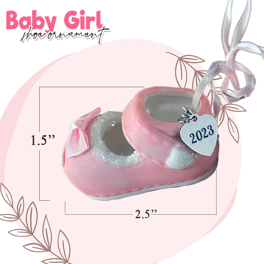 Baby Girl's Pink Shoe Ornament