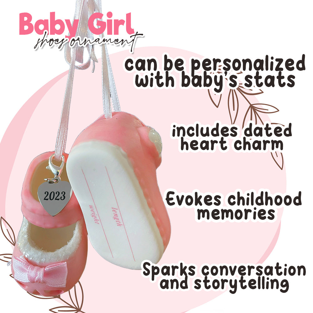 Baby Girl's Pink Shoe Ornament