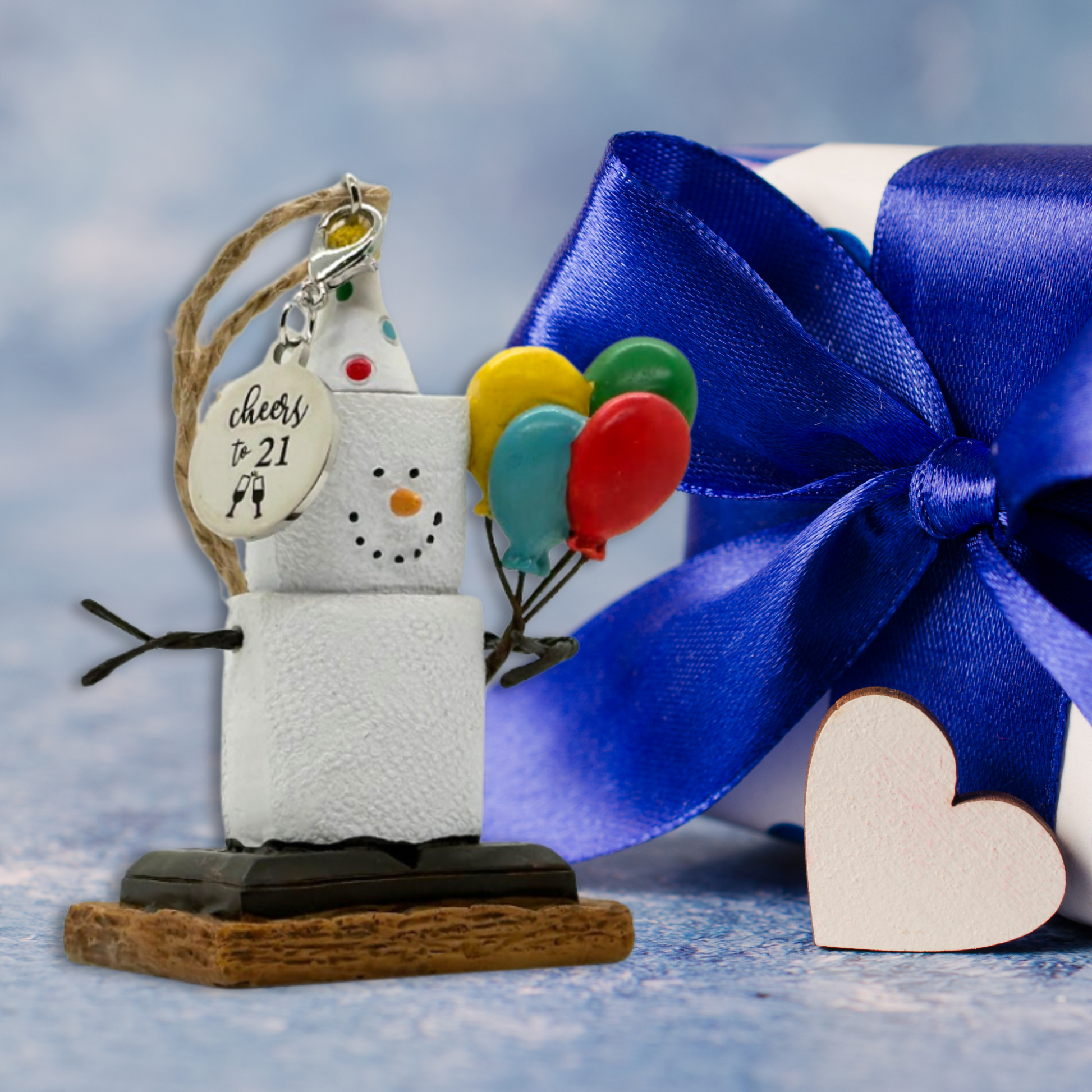 Cheers to 21 S'mores Ornament - Happy Birthday