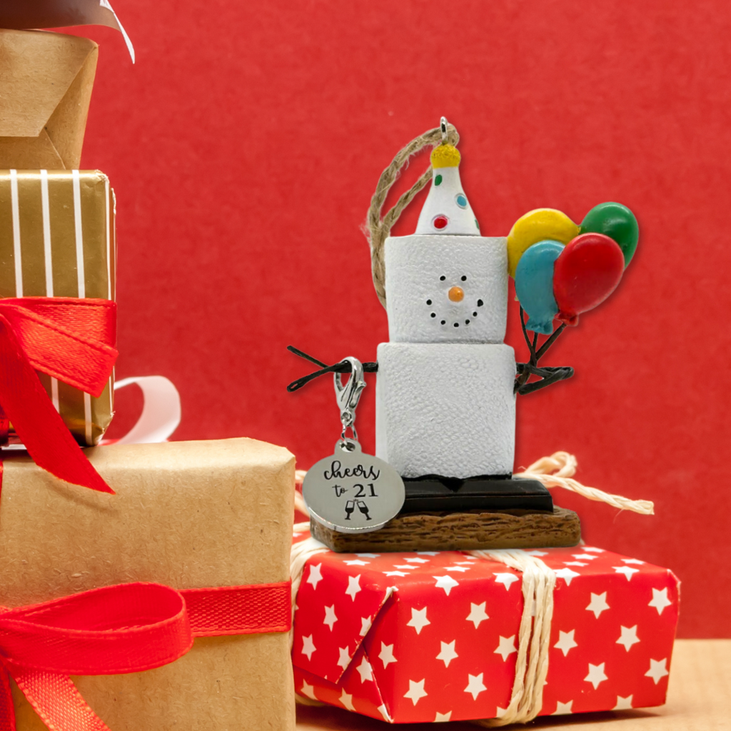 Cheers to 21 S'mores Ornament - Happy Birthday