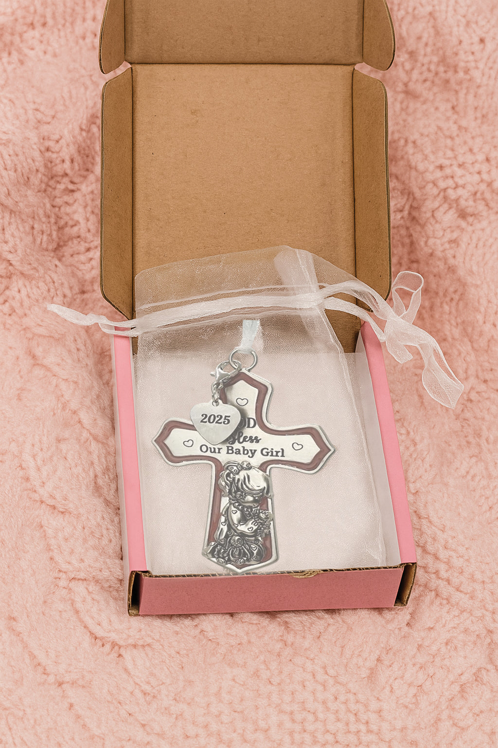 2025 Crib Cross - Baby Girl "God Bless" Set